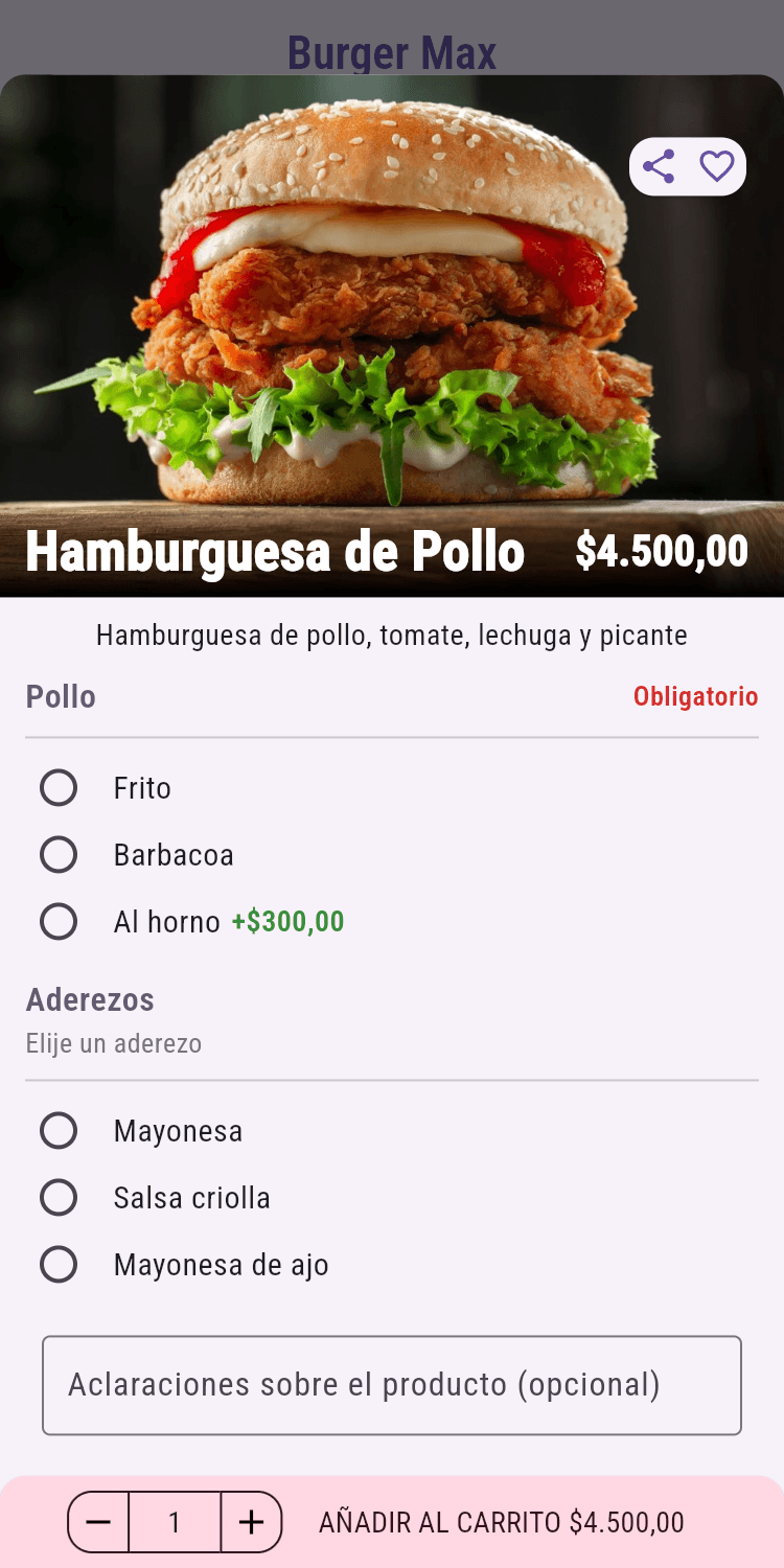 Detalles de un producto en Cercanni